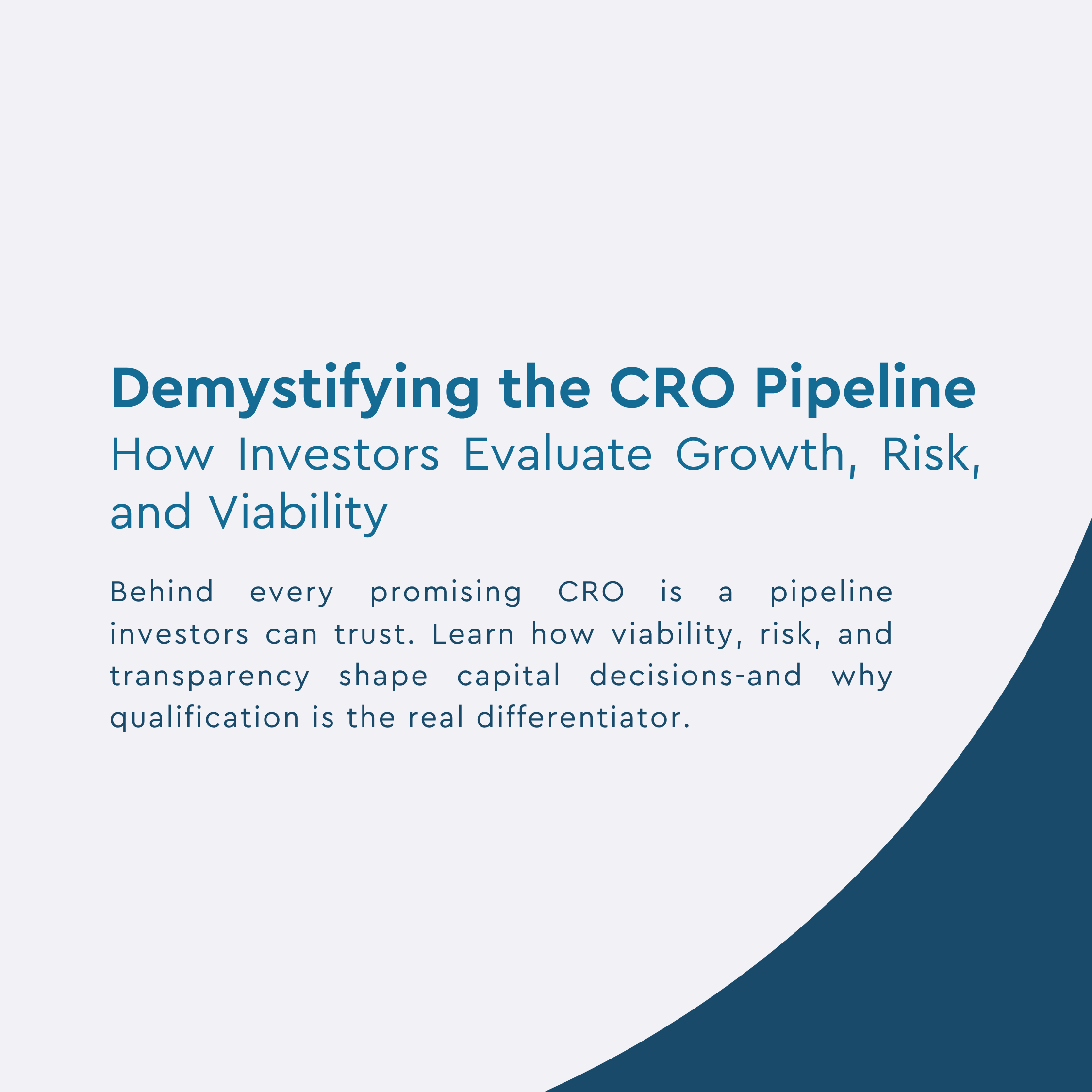 Demystifying the CRO Pipeline
